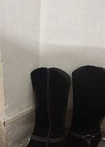 Black Knee-High Boots