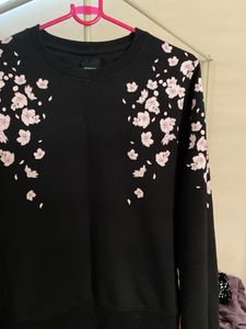 Black Cherry Blossom Crewneck Sweatshirt