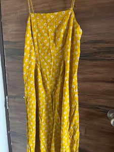 Stylish Yellow Kurta Set with Print
