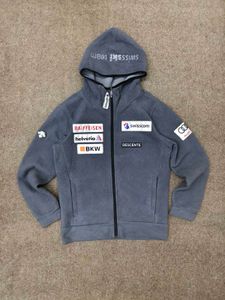 Grey Fleece Jacket with Sponsor Logos