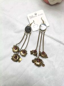 Boho Dangle Earrings with Charms