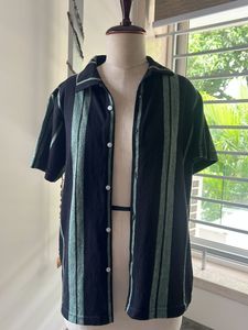Black striped men’s shirt