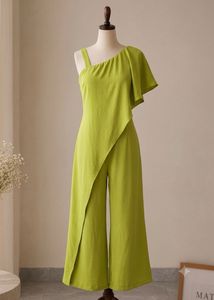 Lime Green Asymmetrical Jumpsuit