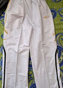 Stylish White Pyjamas with Gold Accents