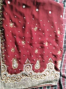 Havy Stone Work No Blouse/No Return /No refund