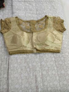 Elegant Gold Embroidered Blouse