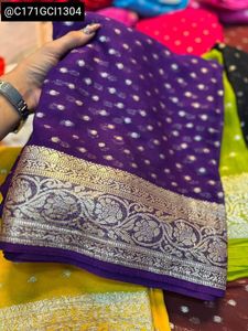 Trendy Viscose Georgette banarasi Saree