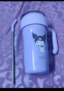 Cute Kuromi Tumbler with Straw