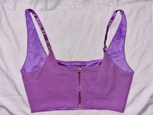 Purple Top with Adjustable Straps