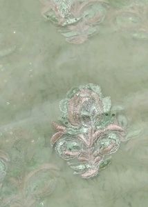 Embroidered Net Dupatta