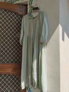 Light Green Sequined Kurta set