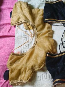 Set of 2 Ethnic Blouses (Gold &amp; Black)