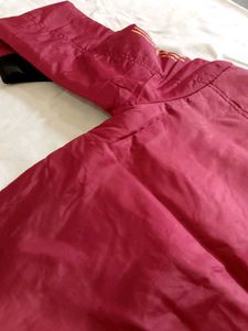 Burgundy Bomber Jacket