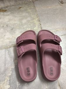 Pink Two-Strap Sandals