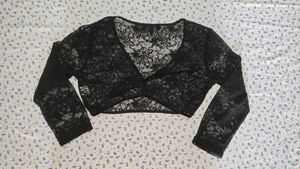 Lace Overlay Crop Top