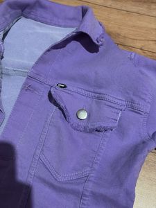 Lavender Denim Jacket