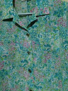 Floral Print Button-Up Shirt