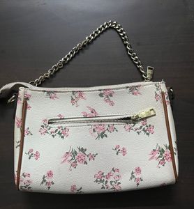 Coach Flower Printed Side Purse