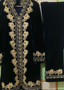 Exquisite Velvet Kurta Set