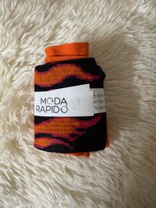 Fire Flame Pattern Crew Socks