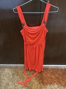 Chic Orange Summer Dress