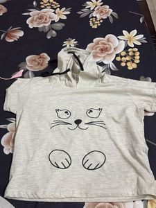 Cute Cat Graphic Top