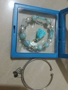 Sparkling Butterfly Bangle Bracelet