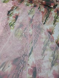 ver beautiful gown with detachable shrug