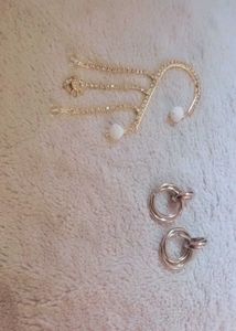 Elegant Ear Cuff and Stud Earrings Set