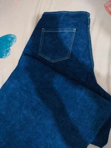 Wide Leg Denim plazzo pant