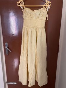 Yellow Sundress with Tie Straps