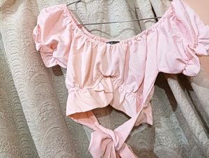 Baby Pink Crop Top