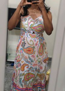 Boho Paisley Print Maxi Dress