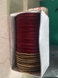 Set of Red and Gold Bangles