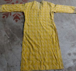 Yellow Floral Kurti
