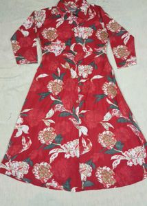 Red Floral Printed Co-Ord Set