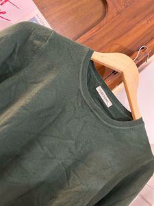Green Long Sleeve Knit Top