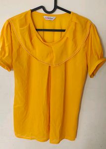 Yellow Ruffle Top