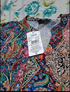 Paisley Print Fit &amp; Flare Dress