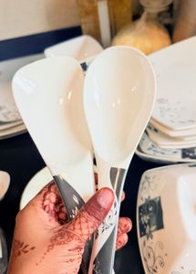 Elegant Black &amp; White Dinnerware Set