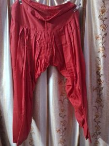 Combo of 4 salwar- 2 red, 1 orange and pink