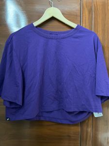 Purple Cropped T-Shirt