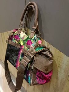 Vibrant Tropical Print Desigual bag