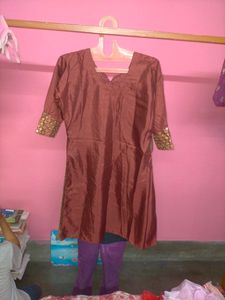 Chocolate Brown Colour Kurta Set