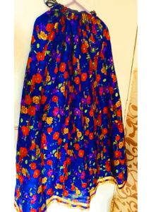 🥳🤩(three-peice)Vibrant Floral Kurta Set with Dup