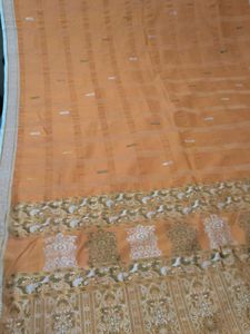 Elegant Orange Saree