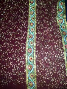 Elegant Maroon Embroidered Dupatta/Scarf
