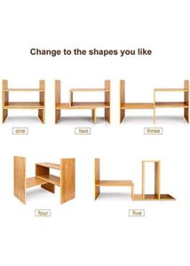 Adjustable Wooden Shelf Unit