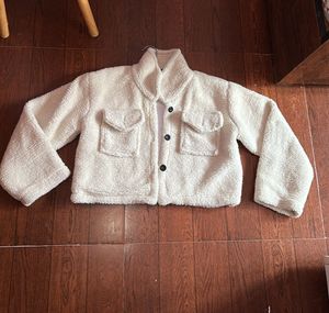 Cozy Teddy Fleece Cropped Jacket