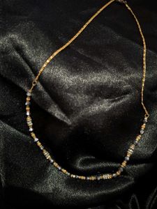 Beaded Gold Accent Necklace